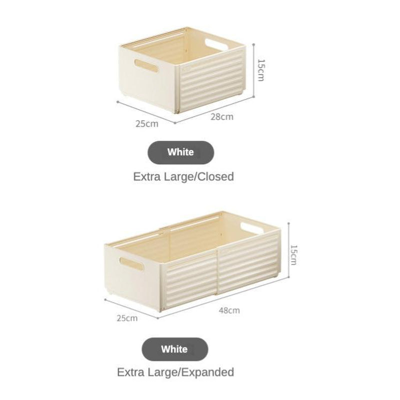Multi-Purpose Expandable Organizer Drawer - Stackable, Versatile Storage Solution for Home & Office Household Hand