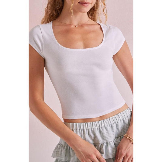 Beverly and Beck Women'S Sunshine Scoop Neck T-Shirt