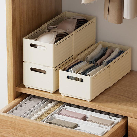 Multi-Purpose Expandable Organizer Drawer - Stackable, Versatile Storage Solution for Home & Office Household Hand